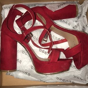 Red Velvet Heels
